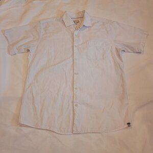 Peter Millar Men's Short Sleeve Seersucker Button Up White Size Medium